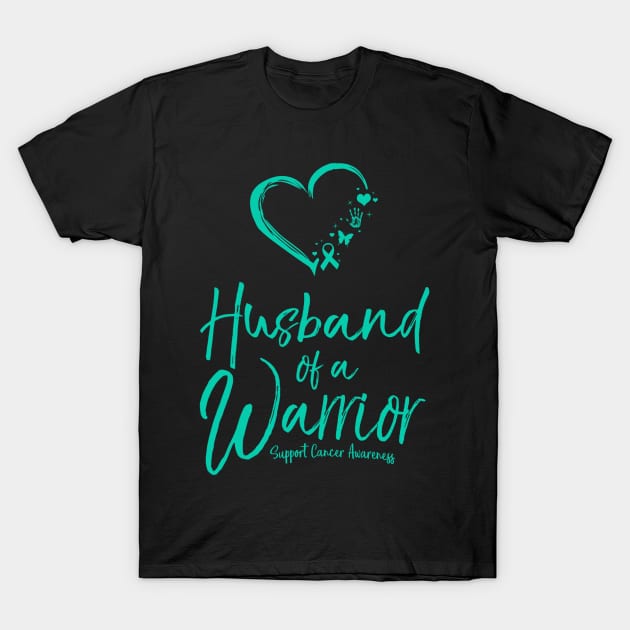 Husband Of A Warrior Cervical Cancer Awareness T-Shirt by dashawncannonuzf